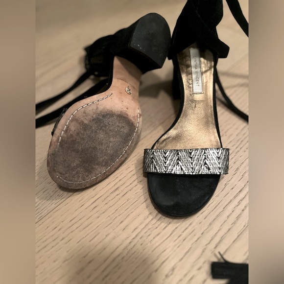 Cynthia Vincent Lace Up Sandals with Suede Tassels - Picture 6 of 6